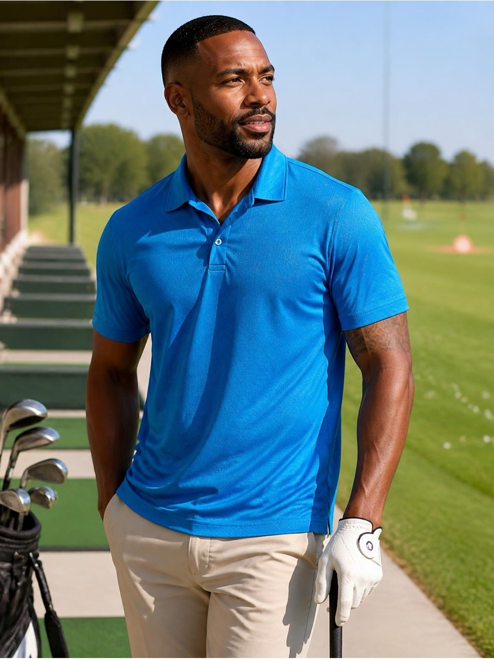 Callaway Men’s Turquoise Blue Golf Polo Shirt Medium